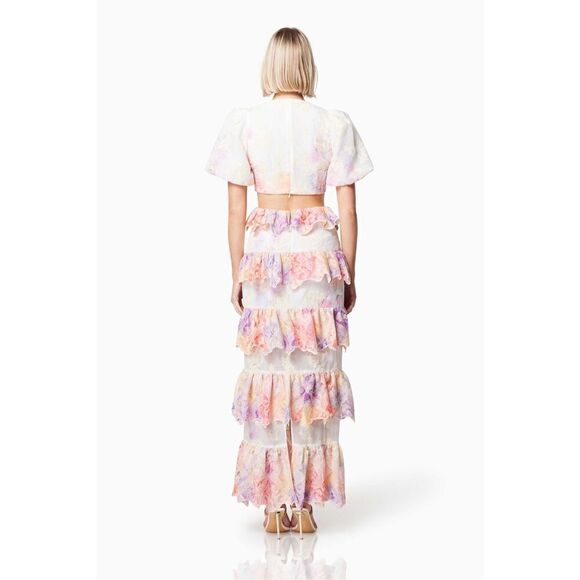 ELLIATT RIVIERA DRESS Vacation Maxi Dress Gown  in Fuchsia pink size S NWT $394 - Picture 3 of 8